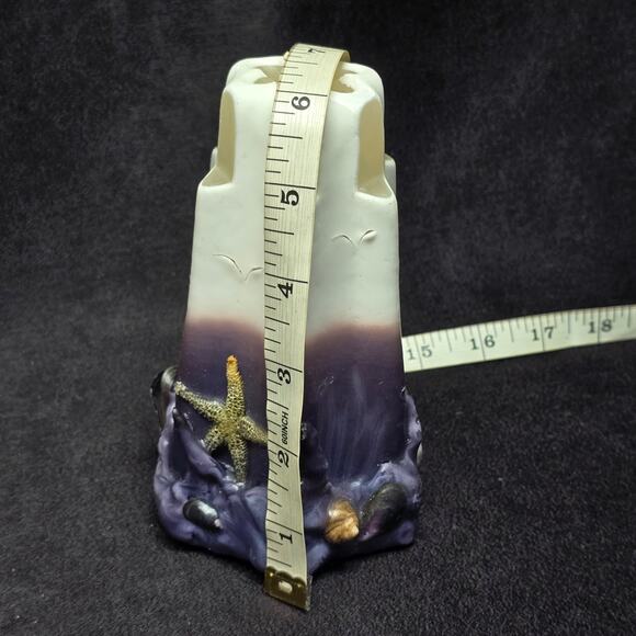 Hand Carved Ocean Life Sea Shell Aquatic Animal Designed Large Candle Rare - Picture 9 of 10